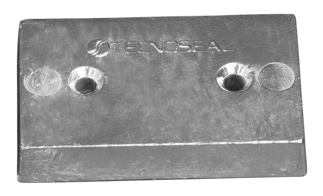 Plate anode Zn 110x67x20mm 1 Plate anode Zn 110x67x20mm
