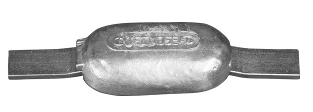 Hull anode for welding, oval Mg 110x63x26mm + tabs 1 Hull anode for welding, oval Mg 110x63x26mm + tabs