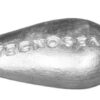 Hull anode for arcing, teardrop-shaped Zn 120x78x25mm + tabs 3 ma00350b