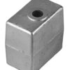 Aluminum block anode for OMC 50-140, Johnson/Evinrude 50-225HP (87-98) gearbox 3 ma00907