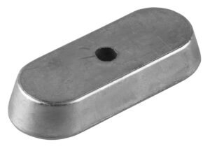Oval plate anode, magnesium 64x25x12mm for Yamaha F6-F9, 9PS