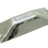 Hull anode for welding, rectangular Zn 200x72x35mm + tabs 3 mas1020 19