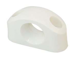 Nylon eyelet, 10mm, white, 10 pieces.
