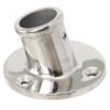Flagpole holder with drain, angled A4 25mm