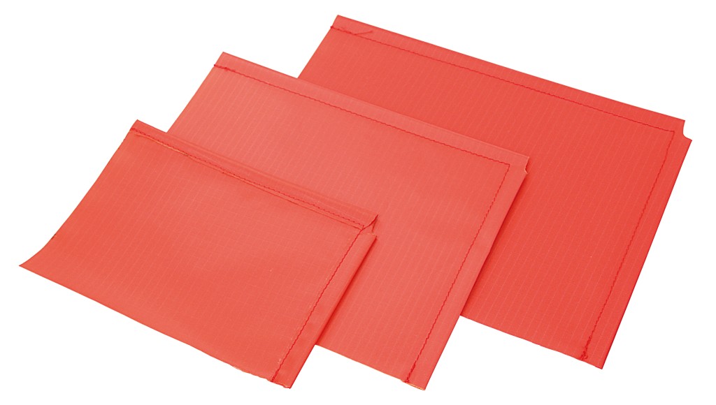 Replacement telltale cloth, cloth height 125mm, red, 10 pieces. 1 Replacement telltale cloth, cloth height 125mm, red, 10 pieces.