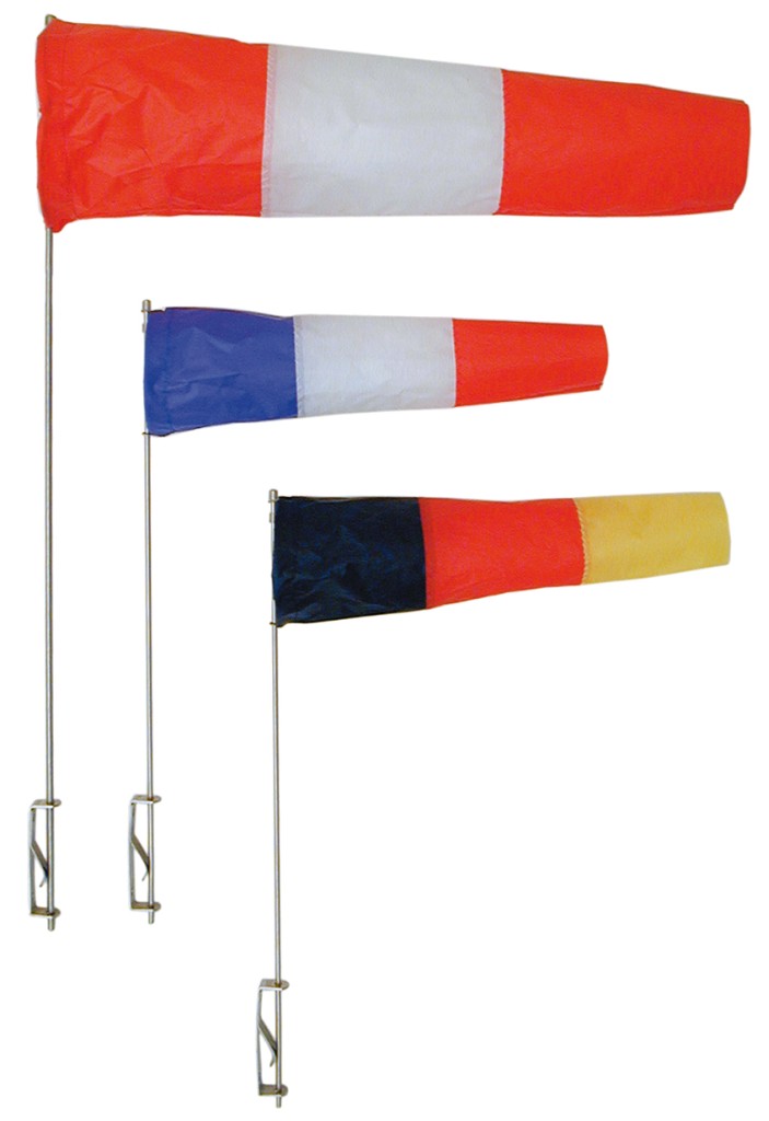 Windsock with side supports, 60mm diameter, three-color 1 Windsock with side supports, 60mm diameter, three-color