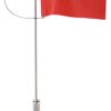 Wind indicator with side holder, cloth height 100mm, red 3 mb6103