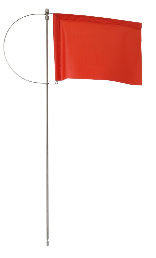 Wind indicator without side holders, cloth height 100mm, red 1 Wind indicator without side holders, cloth height 100mm, red