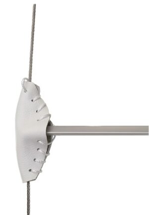 Spreading protectors chrome leather 110x90mm pair