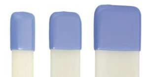 End cap for sail battens 28.5x2mm blue 10pcs.