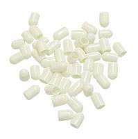End cap for sail batten round rods 10mm white 100pcs.