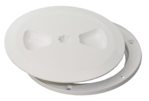 CLAMCLEAT inspection cover with screw closure ASA 150mm white, Winschantr.