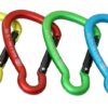 KONG asymmetrical aluminum carabiner, 6x65mm, red/black 2 nb5053 nb5063 nb5083 1