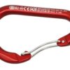 KONG Carabiner Paddle with Wire Closure Aluminum 12x114mm Red 3 nb5212