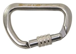 KONG asymmetric carabiner with locking nut A4 12x114mm