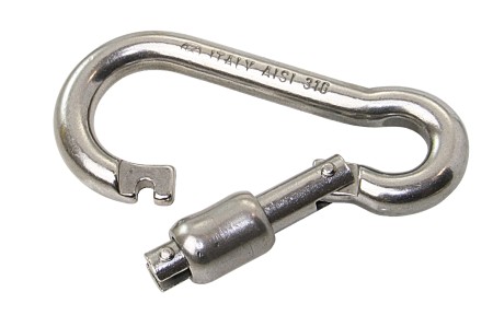 KONG externally opening carabiner with spring lock A4 8x80mm 1 KONG externally opening carabiner with spring lock A4 8x80mm