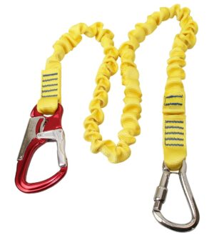 KONG Lifeline Evo with stainless steel carabiner, 1 aluminum carabiner, 1.75m stretch strap