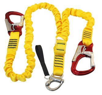 KONG Lifeline with stainless steel snap shackle, 2 carabiners, straps 1.8m+0.9m 1 KONG Lifeline with stainless steel snap shackle, 2 carabiners, straps 1.8m+0.9m
