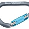 KONG HMS Classic Carabiner with Auto-Block, Aluminum, 12x116mm, Grey/Cyan 2 nb786dpb5vb