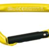 KONG Trapper carabiner with straight opening, aluminum, 10x98mm, yellow/black 3 nb799cn0400