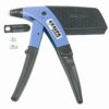 Flipper hand riveter including 3 nozzles