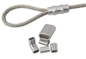 Oval crimp sleeve A2 4mm 10pcs.