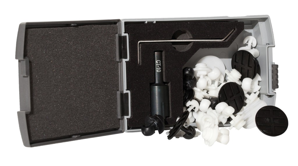 FASTMOUNT Standard Set with pins and tools, 28-piece. 1 FASTMOUNT Standard Set with pins and tools, 28-piece.