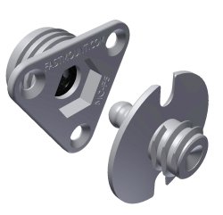 FASTMOUNT Metal Profile Bushing with Weight, for Screw Mounting, 5kg, 10pcs.
