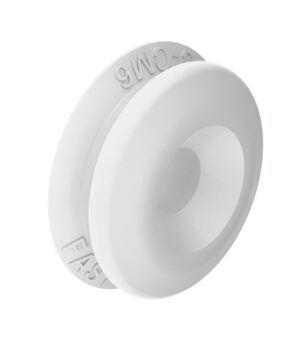 FASTMOUNT Textile carpet pegs, for screwing on, white, 10 pcs.
