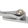 Latch on base plate, oval A4 lever 45mm 3 pa5041
