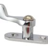 Latch on base plate, oval A4 lever, raised 45mm