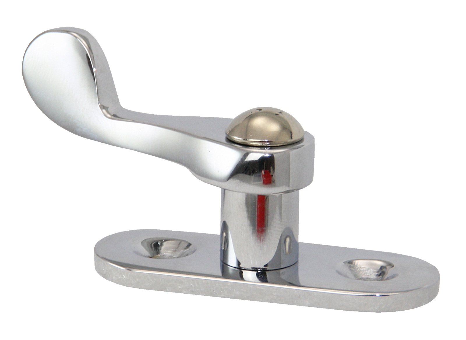 Latch on base plate, oval A4 lever, raised 45mm 1 Latch on base plate, oval A4 lever, raised 45mm