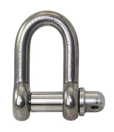 PETERSEN D-shackle with nut and cotter pin C3 pin 34.9mm, WLL15000kg 1 PETERSEN D-shackle with nut and cotter pin C3 pin 34.9mm, WLL15000kg