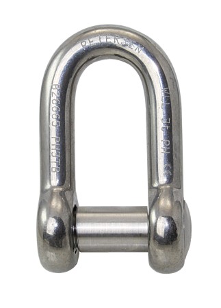 PETERSEN D-shackle with internal hexagon C3 pin 10mm, WLL1000kg 1 PETERSEN D-shackle with internal hexagon C3 pin 10mm, WLL1000kg