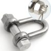 PETERSEN D-shackle with nut and split pin C3 pin 10mm, WLL1000kg 3 pg01te