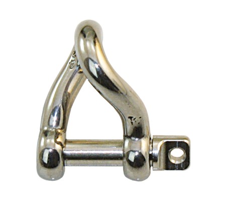 PETERSEN Round Shackle Twisted A4 Pin 9.5mm 1 PETERSEN Round Shackle Twisted A4 Pin 9.5mm