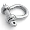 PETERSEN Curved Round Shackle with C3 Pin 10mm, WLL800kg 2 pgb08tc