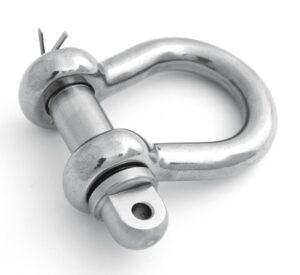 PETERSEN Curved Round Shackle with C3 Pin 10mm, WLL800kg