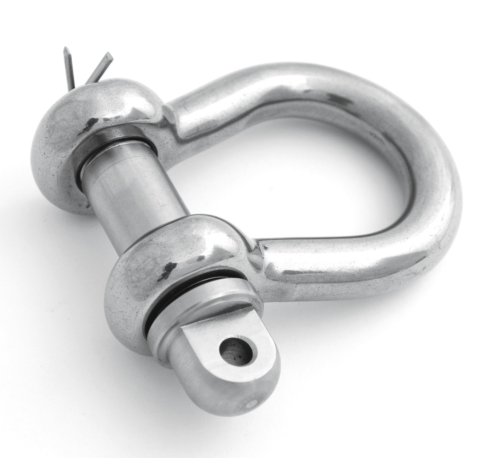 PETERSEN Curved Round Shackle with C3 Pin 10mm, WLL800kg 1 PETERSEN Curved Round Shackle with C3 Pin 10mm, WLL800kg