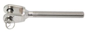 BLUE WAVE threaded fork A4 M10, pin 8mm