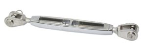 BLUE WAVE shroud tensioner fork-fork UNF A4/Brnz 3/8', pin 9.5mm