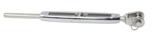 BLUE WAVE shroud tensioner terminal fork UNF A4/Brnz 3mm 1/4', pin 6.4mm