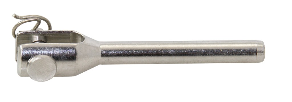 BLUE WAVE fork terminal, turned A4 3mm, pin 5mm 1 BLUE WAVE fork terminal, turned A4 3mm, pin 5mm