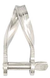BLUE WAVE flat shackle, twisted, A4 pin 5mm, iL=33mm, 2 pcs. SB pack
