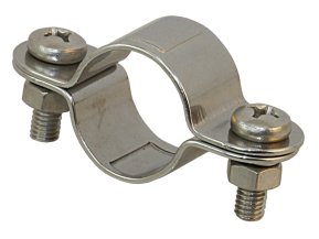 Pipe clamp made of 2 half-shells A4 for 30mm pipe 1 Pipe clamp made of 2 half-shells A4 for 30mm pipe