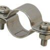 Pipe clamp made of 2 half-shells A4 for 25mm pipe