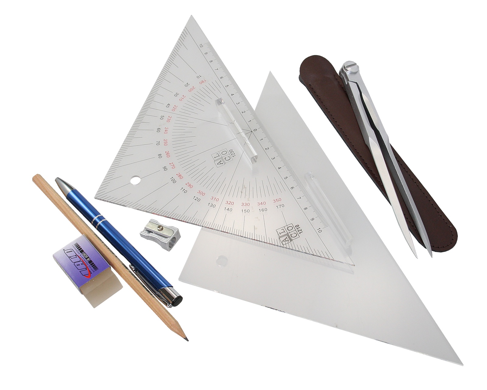 Training set including compass, course and setting triangle, etc. 1 Training set including compass, course and setting triangle, etc.