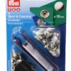 PRYM Snap Fastener Set DIY Sport & Camping MsNi 15mm 10pcs. SB-Pack