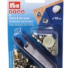 PRYM Snap Fastener Set DIY Yacht & Caravan MsNi 15mm 10pcs. SB-Pack 2 pr390211