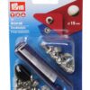 PRYM Snap Fastener Set DIY Anorak MsNi 15mm 10pcs. SB-Pack 3 pr390301